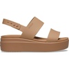 image:imageCrocs Womens Brooklyn Low Wedge SandalsMilk Chocolate