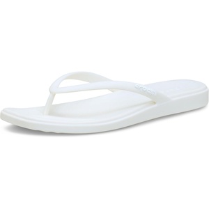 image:imageCrocs Womens Miami Flip Flops  Square Toe Flat  360 Degree Comfort  Croslite Foam FootbedChalk