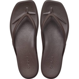 image:imageCrocs Womens Miami Flip Flops  Square Toe Flat  360 Degree Comfort  Croslite Foam FootbedCoffee