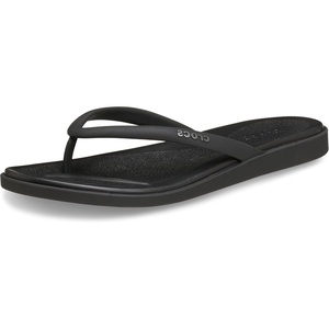 image:imageCrocs Womens Miami Round Toe Flip Flops  Flexible Straps  360 Degree Comfort  Croslite Foam FootbedBlack Matte