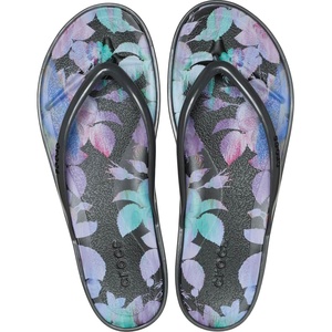 image:imageCrocs Womens Miami Round Toe Flip Flops  Flexible Straps  360 Degree Comfort  Croslite Foam FootbedBlack Sand