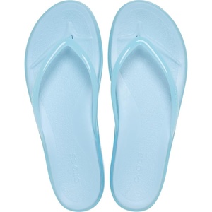 image:imageCrocs Womens Miami Round Toe Flip Flops  Flexible Straps  360 Degree Comfort  Croslite Foam FootbedSky Blue Jelly