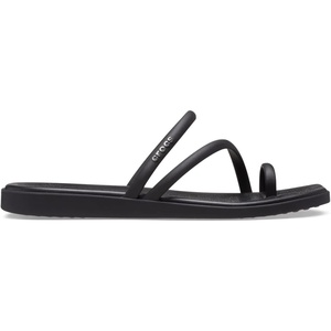 image:imageCrocs Womens Miami Toe Loop Sandals  Square Toe Flat  Flexible Straps  Croslite Foam FootbedBlack
