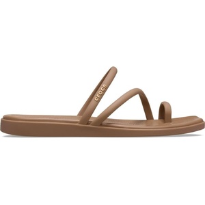 image:imageCrocs Womens Miami Toe Loop Sandals  Square Toe Flat  Flexible Straps  Croslite Foam FootbedMilk Chocolate