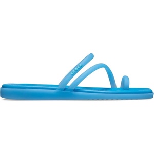 image:imageCrocs Womens Miami Toe Loop Sandals  Square Toe Flat  Flexible Straps  Croslite Foam FootbedTinted Glass