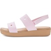 image:imageCrocs Girls Brooklyn Sandals Little KidBig KidPink MilkCashew