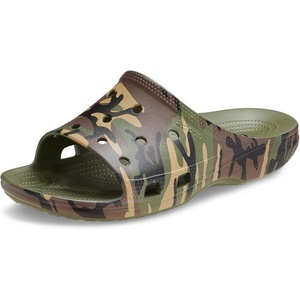 image:imageCrocs Classic Saturday SlidesArmy GreenMulti