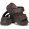 image:imageCrocs Womens Soho TwoStrap Sandals  24 Inch Platform  LiteRide SinkIn Footbed  Adjustable Upper StrapCoff Coffee