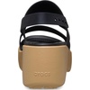 image:imageCrocs Brooklyn Sky Sandals Wedge SandalsBlackCashew