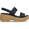 image:imageCrocs Brooklyn Sky Sandals Wedge SandalsBlackCashew
