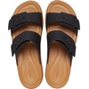 image:imageCrocs Womens Brooklyn Buckle Low WedgesBlackBrown