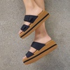 image:imageCrocs Womens Brooklyn Buckle Low WedgesBlackBrown