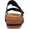 image:imageCrocs Womens Brooklyn Buckle Low WedgesBlackBrown