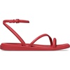 image:imageCrocs Womens Miami Ankle Strap Sandals  Adjustable Heel Strap  360 Degree Comfort Croslite Foam FootbedCourt Red