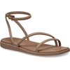 image:imageCrocs Womens Miami Ankle Strap Sandals  Adjustable Heel Strap  360 Degree Comfort Croslite Foam FootbedMilk Chocolate