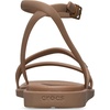 image:imageCrocs Womens Miami Ankle Strap Sandals  Adjustable Heel Strap  360 Degree Comfort Croslite Foam FootbedMilk Chocolate