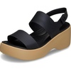 image:imageCrocs Brooklyn Sky Sandals Wedge SandalsBlackCashew