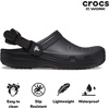 image:imageCrocs UnisexAdult Classic Work Clogs  Enclosed Toe  Slip Resistant  All Day ComfortBlack