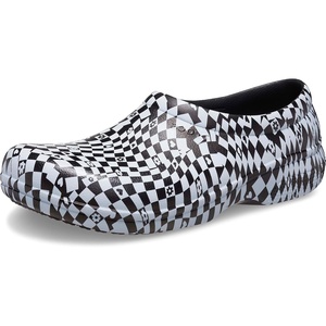 image:imageCrocs Adult On The Clock Clogs Slip On Slip Resistant Work ShoesBlackWhite
