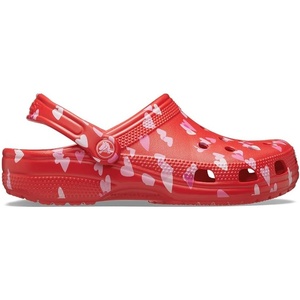 image:imageCrocs UnisexAdult Classic Clog  Seasonal Graphic  Casual ShoesCherry RedHearts  Butterflies